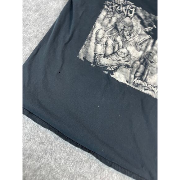 2007 Chicago Apocalypticrust Fest Graphic Tee Mens Medium Punk Metal Rock Black - Picture 4 of 7